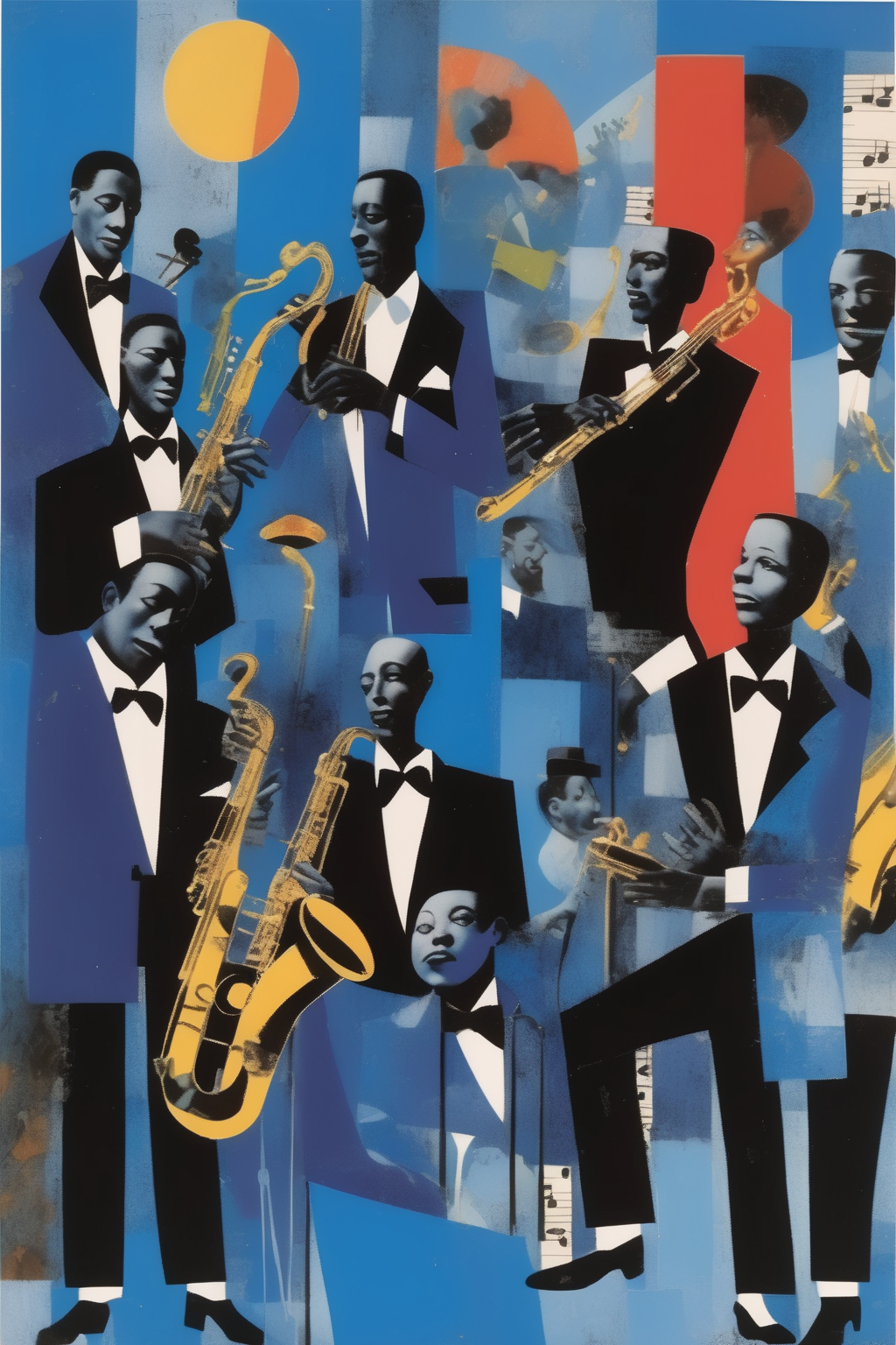 00083-2839047540-_lora_Romare Bearden Style_1_Romare Bearden Style - create image of jazz in blue in the style of peter blake.png